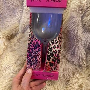 Betsey Johnson Wine Glass